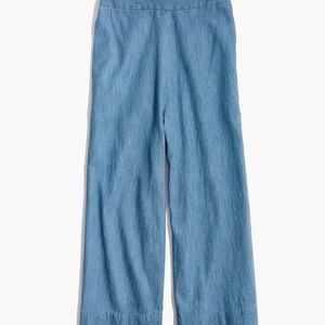 Madewell Hutson chambray pull-on crop - XS
